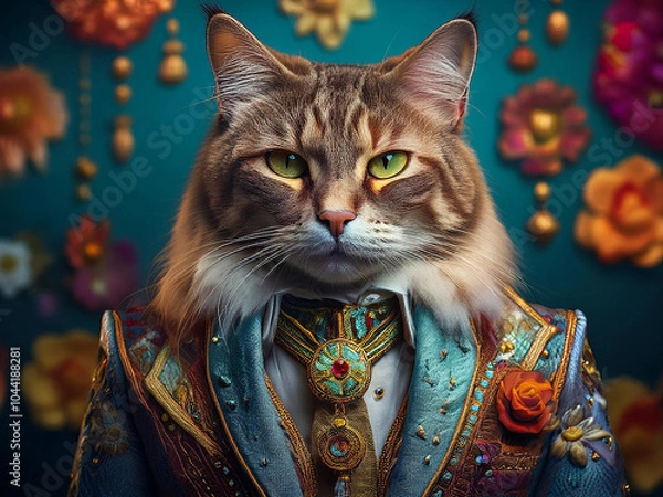 Obraz Cat Wearing Suit