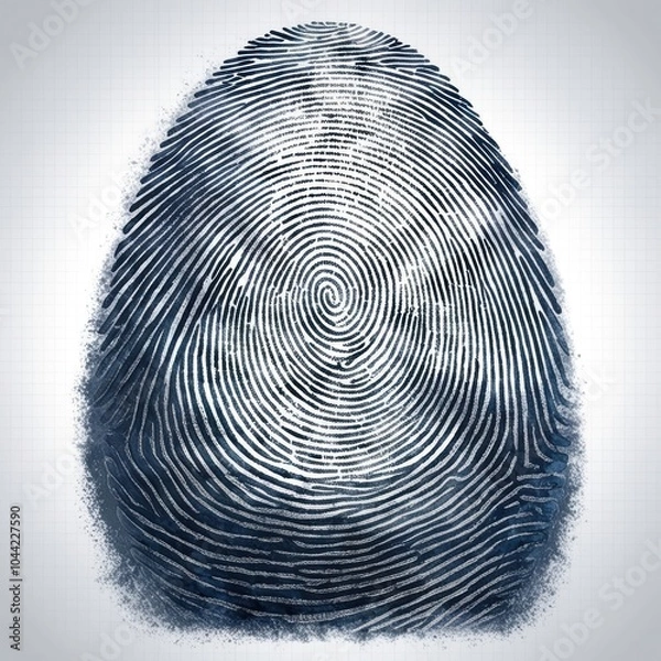 Obraz Highly detailed image of a human fingerprint