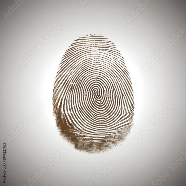 Fototapeta Highly detailed image of a human fingerprint