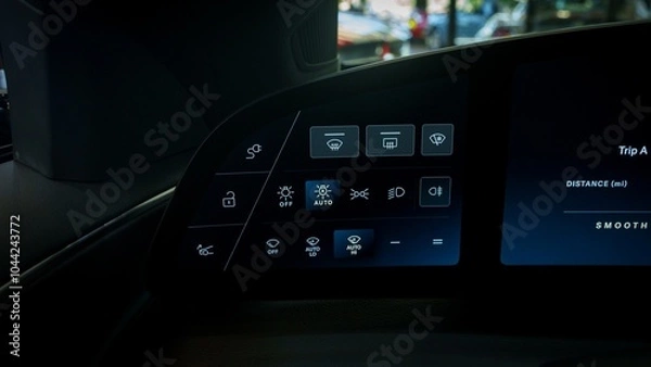 Obraz Haedlight controls in a car