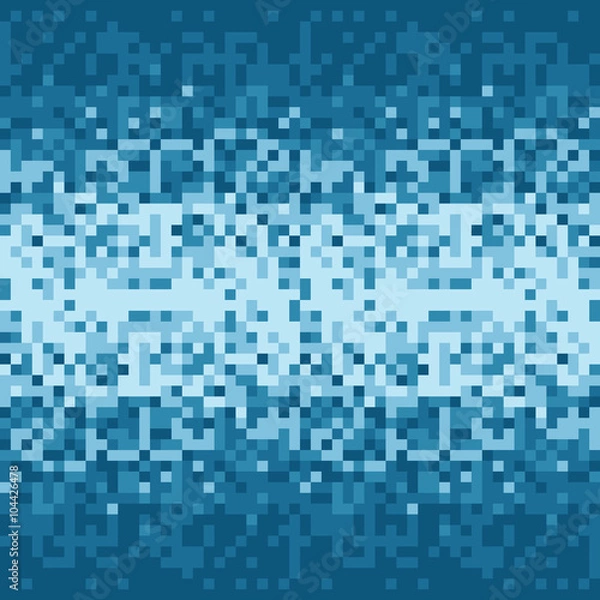Fototapeta An abstract pixel art style vector background