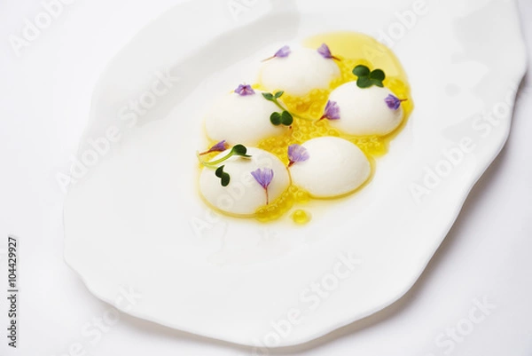 Obraz Gastronomia molekularna. Kula sera