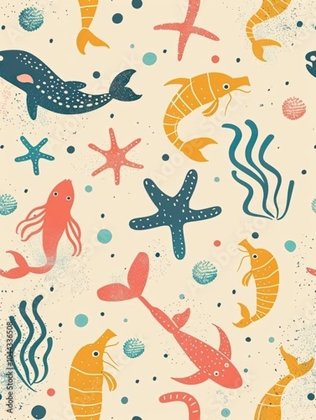 Fototapeta Abstract seamless pattern