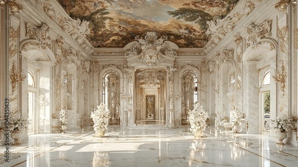 Obraz Empty Baroque Theater Hall