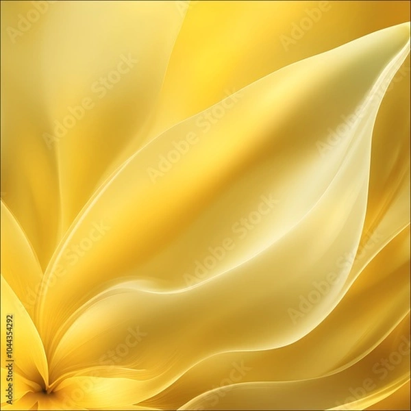 Fototapeta Daffodil (New Beginnings, Hope)_
An abstract background featuring daffodil petals in golden yellow, with soft curves and glossy textures.
