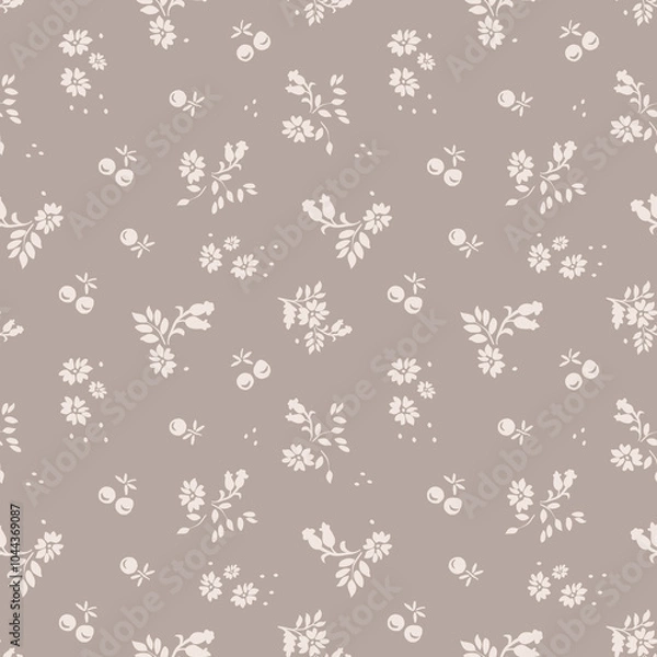 Fototapeta cute small flower seamless  pattern on  background