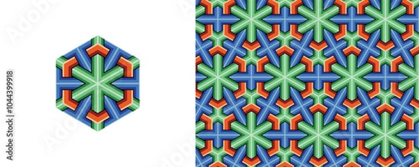 Obraz Dan-cheong. Korean traditional decorative patterns of temples.