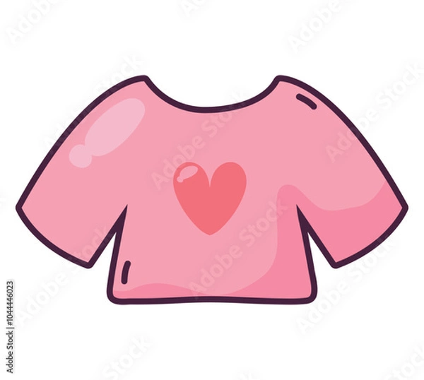 Obraz pink tshirt summer clothes