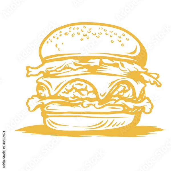 Obraz fast food burger