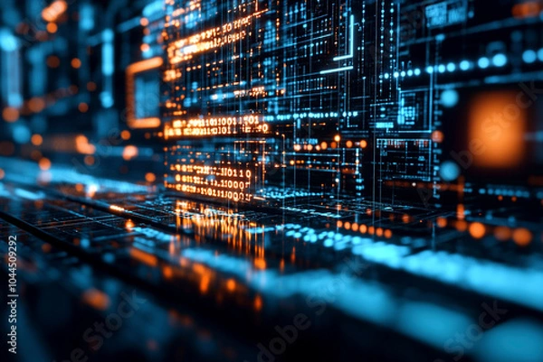 Obraz 電子基板のデジタル背景