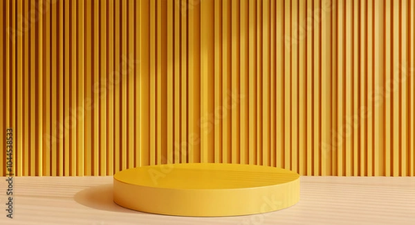 Obraz Yellow Abstract Background for Product Presentation