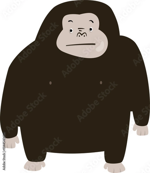 Fototapeta cartoon character monkey gorilla