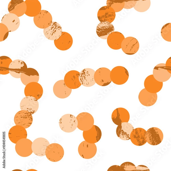 Fototapeta Streptococcus thermophilus. Probiotics. Lactic acid bacteria. Good bacteria and microorganisms for gut and intestinal flora health. Microbiome. Vector medical seamless pattern