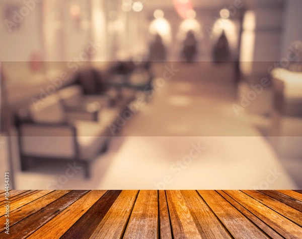 Fototapeta blur empty table