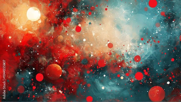 Obraz abstract background with bubbles
