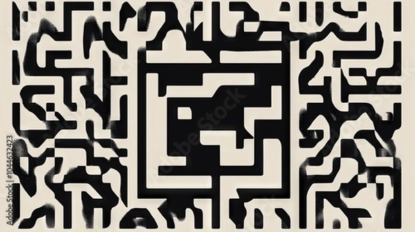 Fototapeta Modern QR code design, ideal for a wide range of applications