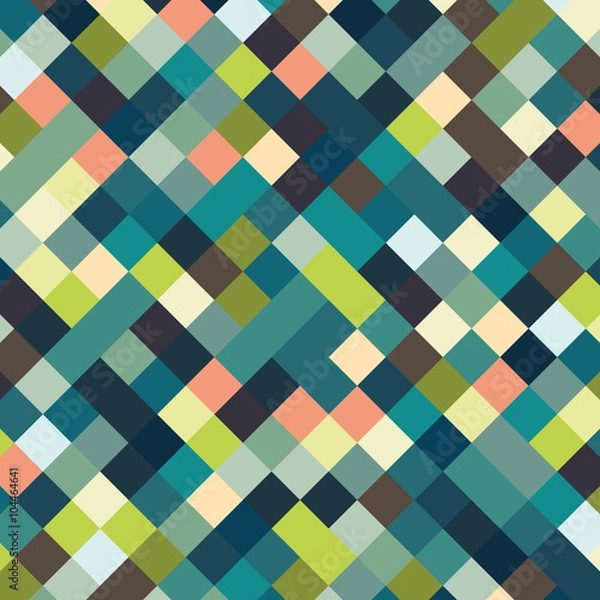 Fototapeta Retro Pixel Art Template Background