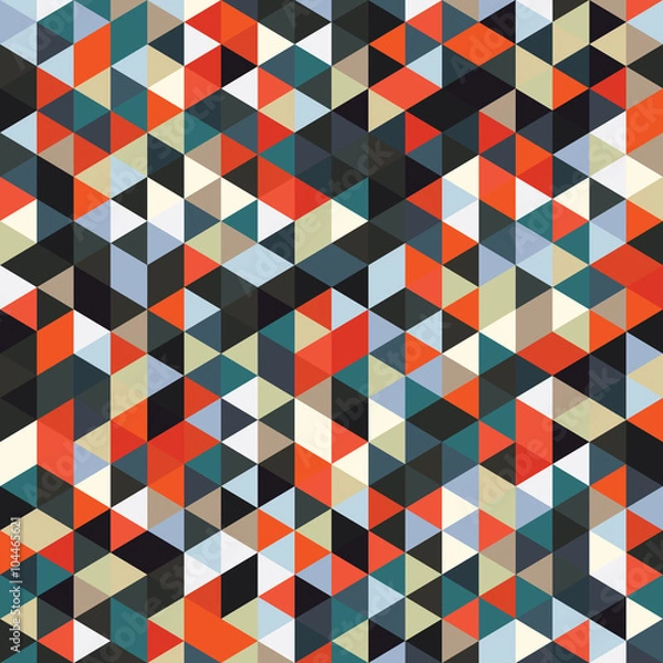 Obraz Triangle pattern vector background illustration