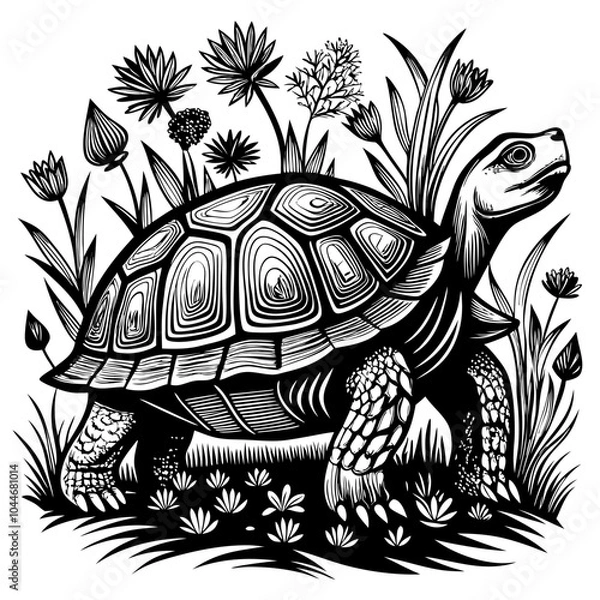 Obraz turtle printable black color vector