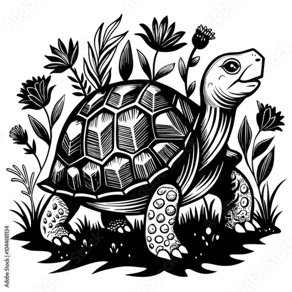 Obraz turtle printable black color vector