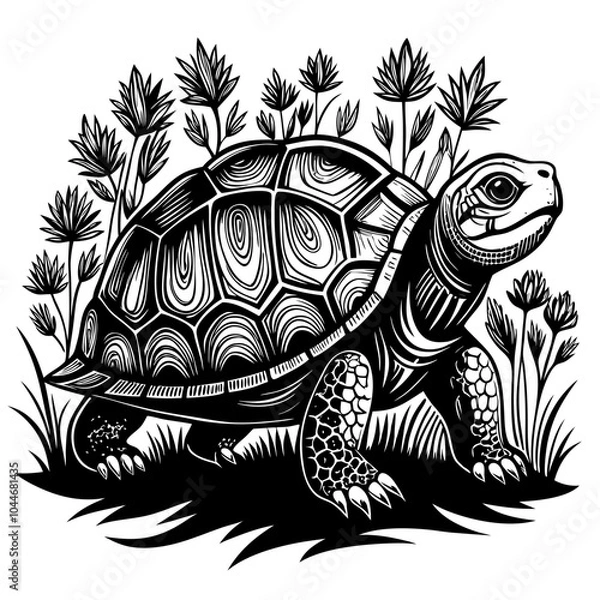 Obraz turtle printable black color vector