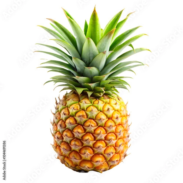 Fototapeta pineapple on white background