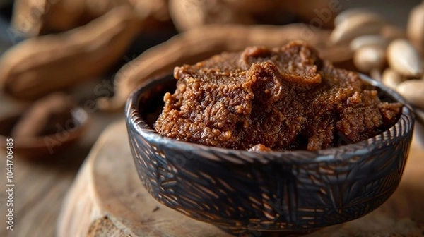 Obraz A sharp focus on dried tamarind paste