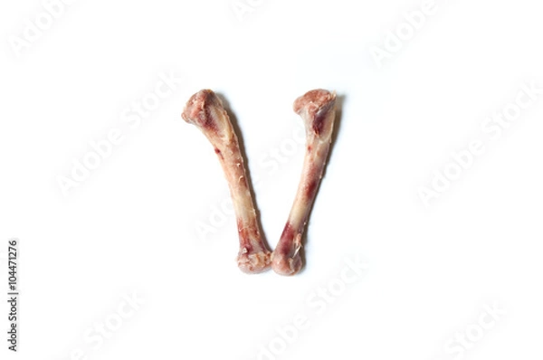 Obraz Chicken bone roman number five