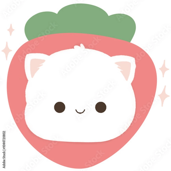 Obraz Cat (meow) and berry bliss