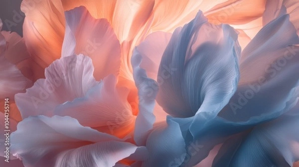 Fototapeta Subtle Petal Background with Gradient Lighting Tones