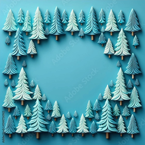 Obraz AI art, Christmas tree background