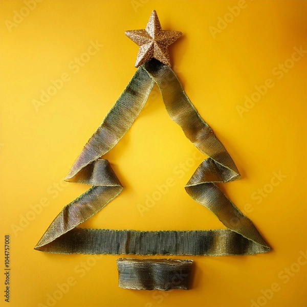 Obraz AI art, Christmas tree background