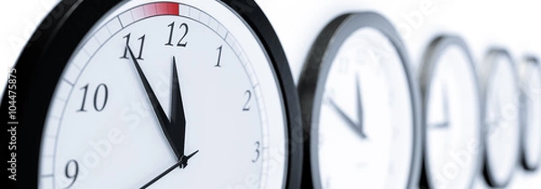 Obraz Illustration zum Thema Zeit und Handlungsbedarf