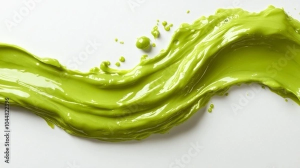 Fototapeta Green Liquid Splash Abstract Background   Design Element