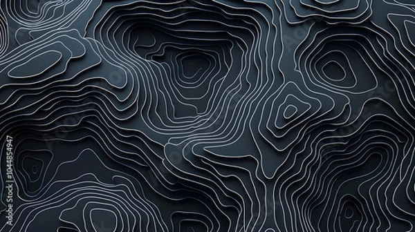 Fototapeta topographic line contour map background, geographic grid map