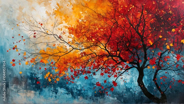 Obraz background with tree