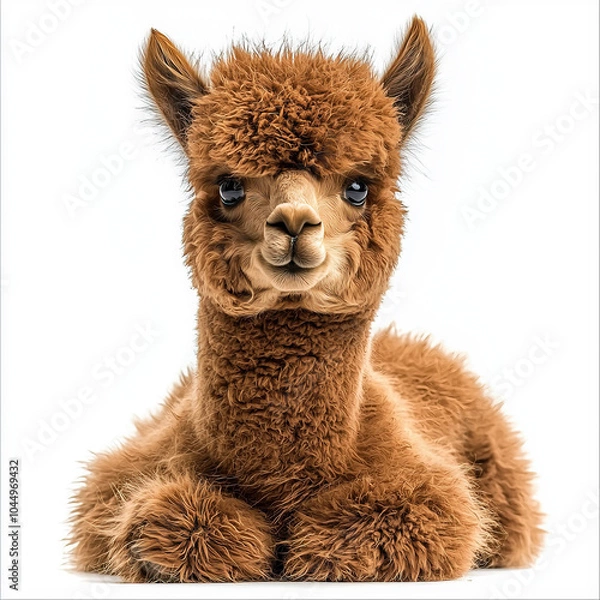 Fototapeta Alpaca Isolated