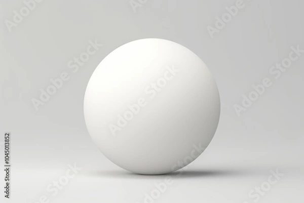 Fototapeta Sphere white ball egg.