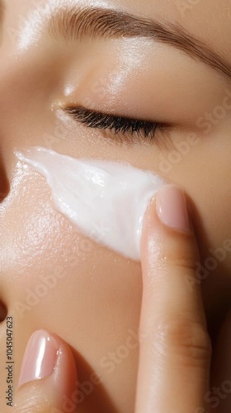 Fototapeta 輝く肌のためのスキンケア ルーティン – デジタル メディア向けの美容と健康のストック写真