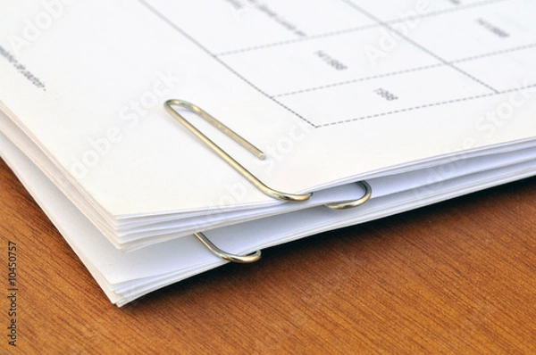 Obraz hojas con clips