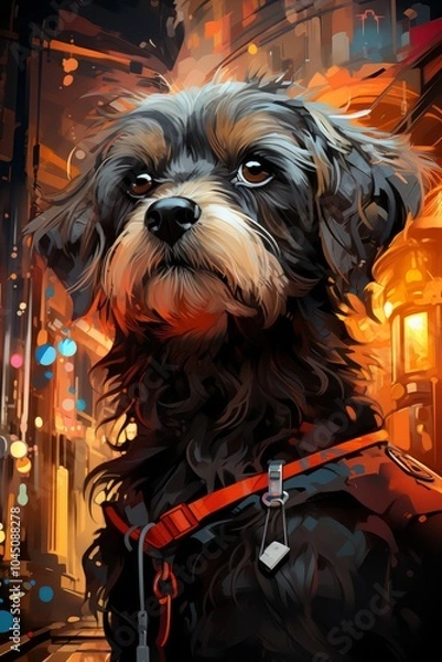 Fototapeta Lhasa Apso dog