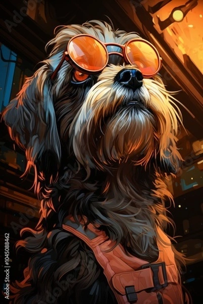 Fototapeta Lhasa Apso dog