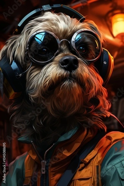 Fototapeta Lhasa Apso dog