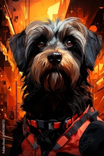 Fototapeta Lhasa Apso dog