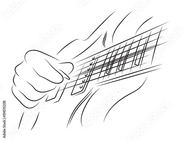 Fototapeta Playing guitar