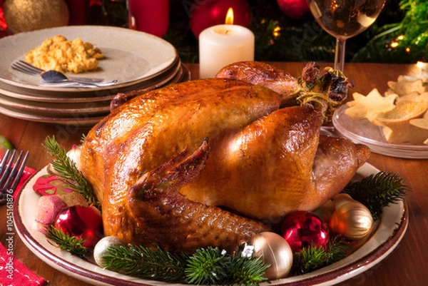 Fototapeta クリスマスチキン