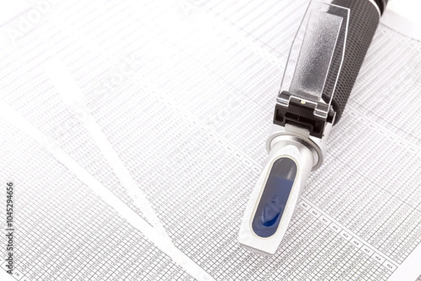 Fototapeta Optical refractometer for measuring grape sugar