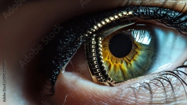 Obraz Golden Eye Macro Closeup