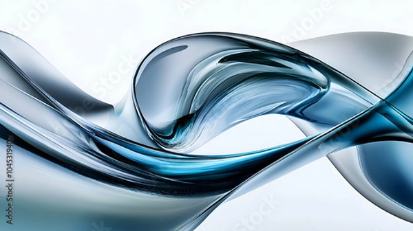 Obraz A transparent background with soft gradients transitioning from light grey to clear, with subtle reflections and soft shadows giving a glassy effect