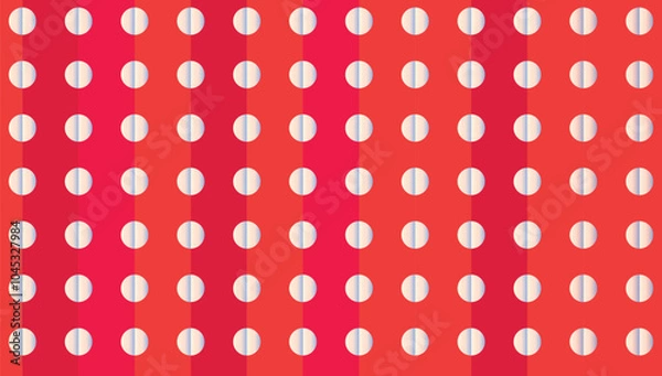 Obraz Seamless Polka Dot Pattern. Vector Background For Web